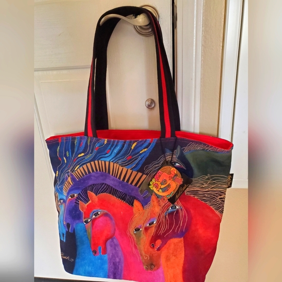 Laurel Burch Horses of Fire 🐴 Large Tote - NWT - Picture 2 of 10